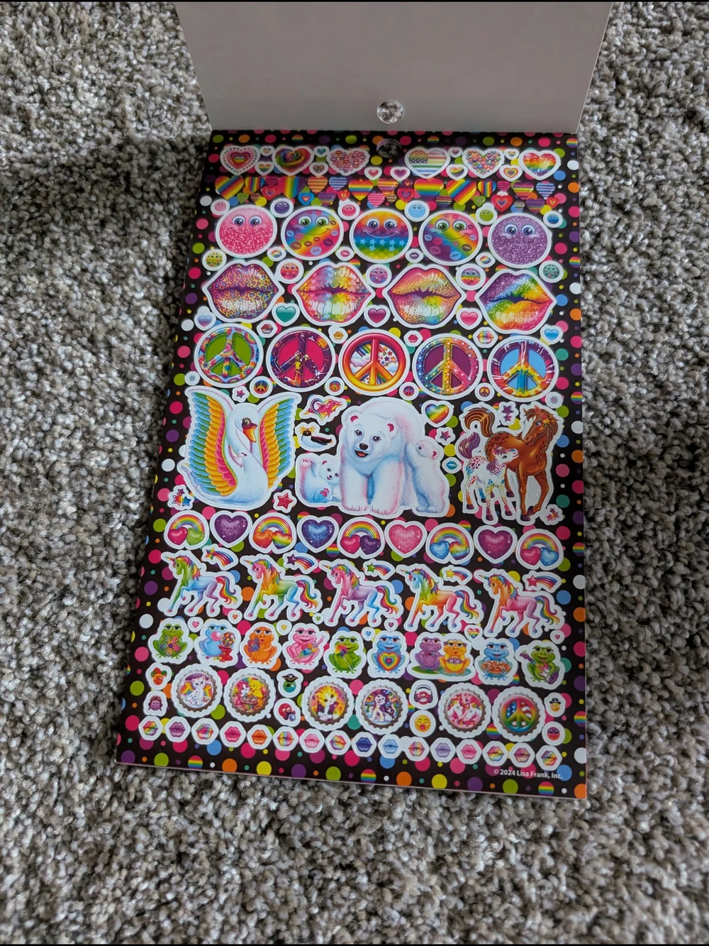 Lisa Frank Over 600 Stickers - Rainbow Color Sticker Pack